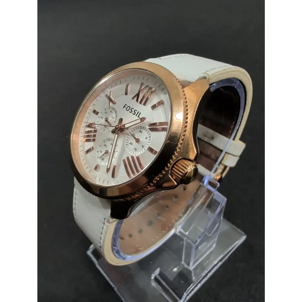 Women's Fossil Cecile AM4486 40mm Dial New Battery Runs Perfect 7.25